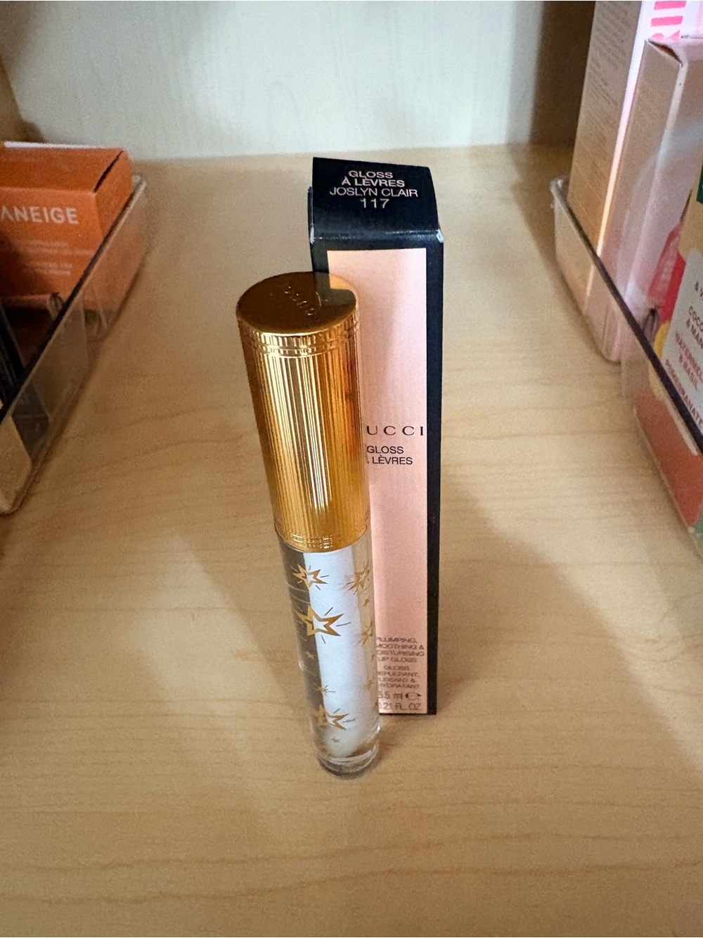 GUCCI Gold-Capped Lip Gloss with Star Detail